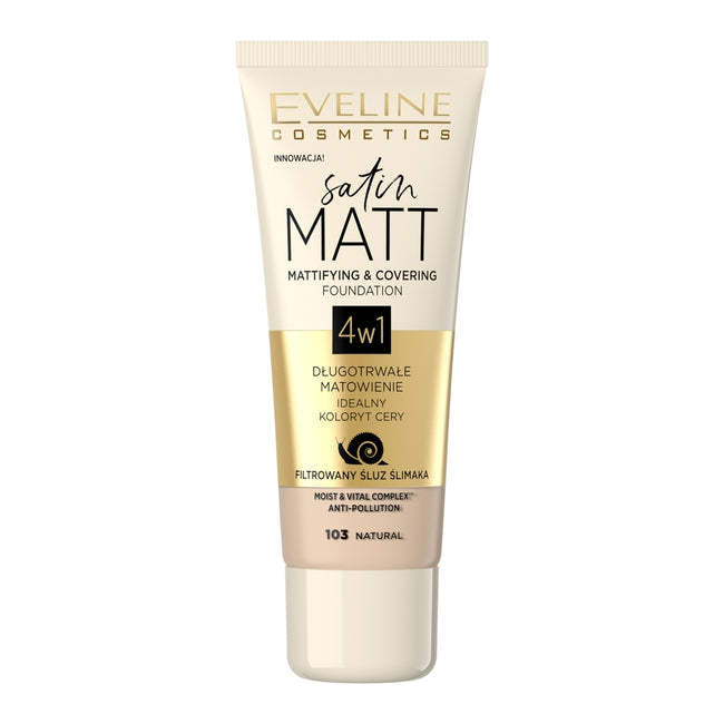 Eveline Cosmetics Satin Matt Foundation matujący podkład do twarzy