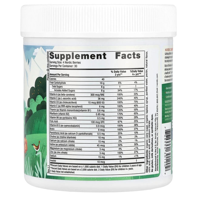 Nordic Naturals Nordic Berries suplement diety dla dzieci 120 żelek