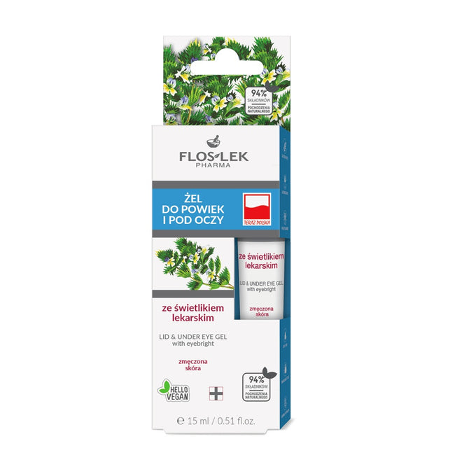 Floslek Żel do powiek i pod oczy ze świetlikiem lekarskim 15ml