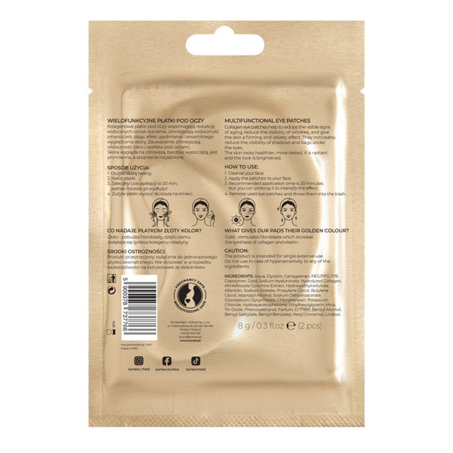 SunewMed+ Collagen Eye Pads kolagenowe płatki pod oczy 1 para