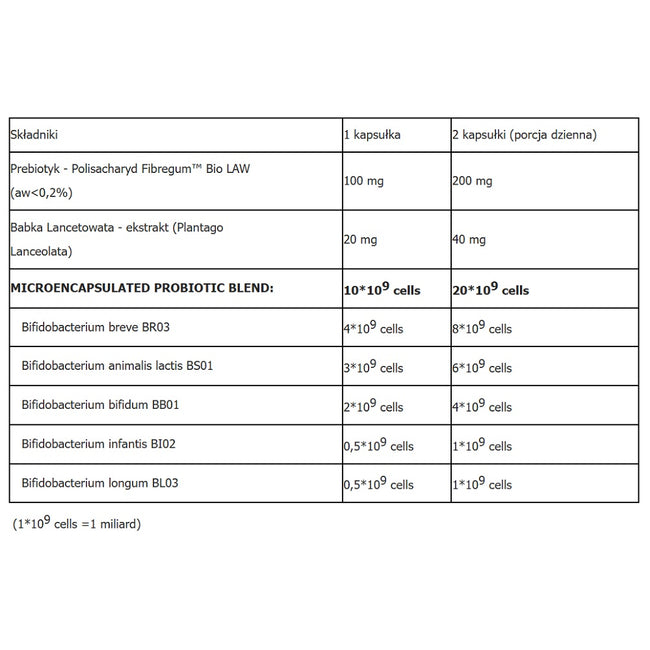 ProbioBalance Bifidobacterium Balance suplement diety 30 kapsułek vege