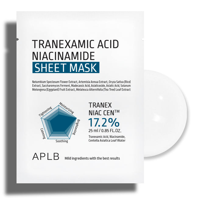 APLB Tranexamic Acid Niacinamide Sheet Mask rozjaśniająca maska w płachcie 25ml