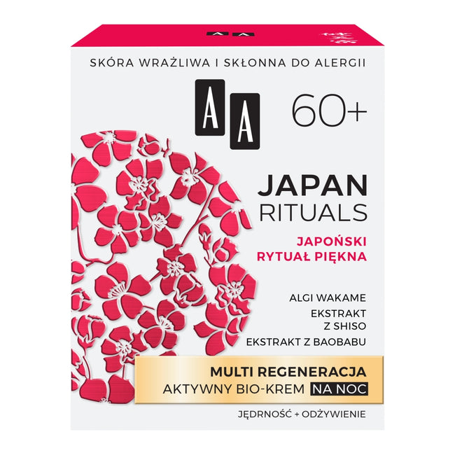 AA Japan Rituals 60+ multi regeneracja aktywny bio-krem na noc 50ml