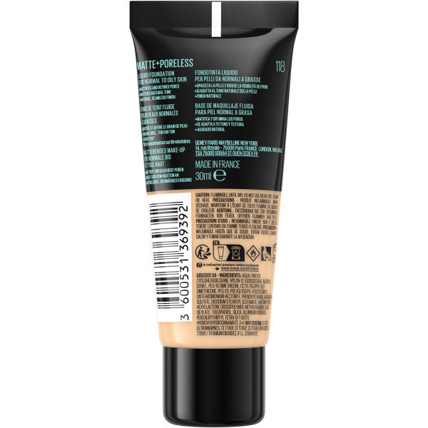 Maybelline Fit Me Matte & Poreless Foundation matujący podkład do twarzy