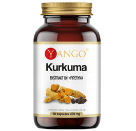 Yango Kurkuma ekstrakt + piperyna suplement diety 60 kapsułek