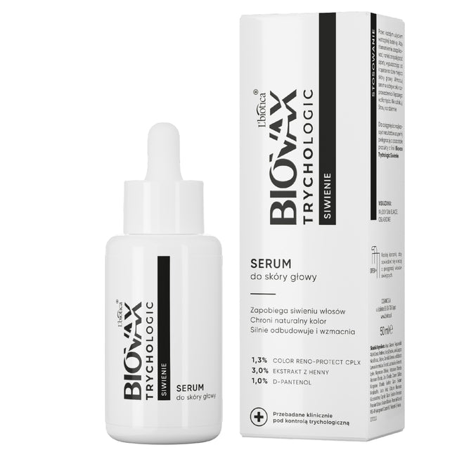 BIOVAX Trychologic Siwienie serum do skóry głowy 50ml