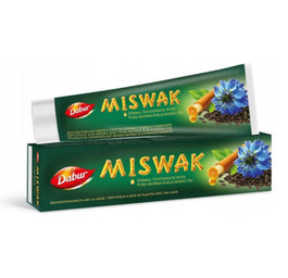 Dabur Miswak Herbal Toothpaste ziołowa pasta do zębów z czystym miswak i olejem z czarnuszki 100ml