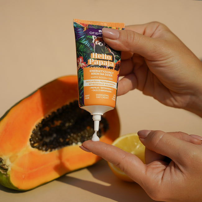 ORIENTANA Hello Papaja energetyzujący krem na dzień Witamina C i Olej z awokado 40ml