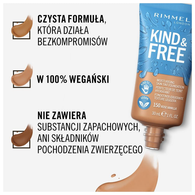 Rimmel Kind & Free wegański podkład nawilżający