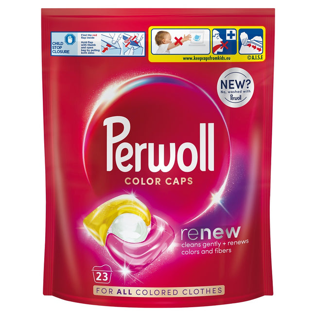 Perwoll Renew Color Caps kapsułki do prania kolorowych tkanin 23szt.