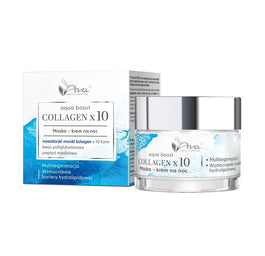 Ava Laboratorium Aqua Boost Collagen x10 maska-krem na noc 50ml
