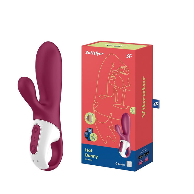 Satisfyer Hot Bunny podgrzewany wibrator typu króliczek Violet