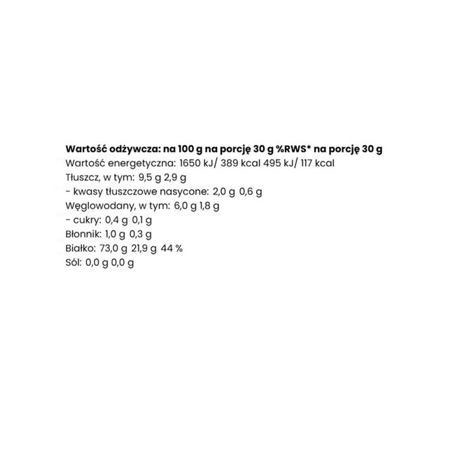 Intenson Białko Wegańskie suplement diety Biała Czekolada z Malinami 900g