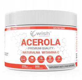 WISH Pharmaceutical Acerola naturalna witamina C suplement diety w proszku 250g