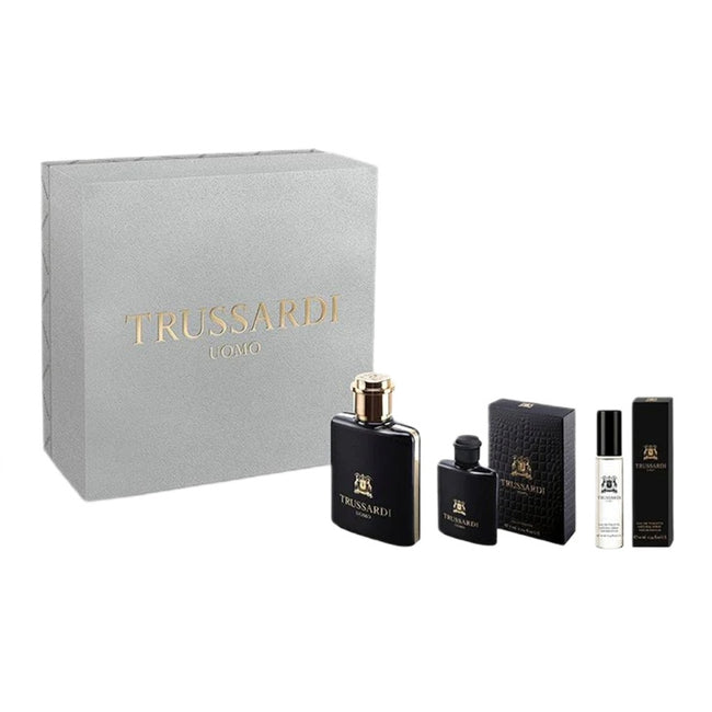 Trussardi Uomo zestaw woda toaletowa spray 50ml + miniatura wody toaletowej 7ml + miniatura wody toaletowej spray 10ml