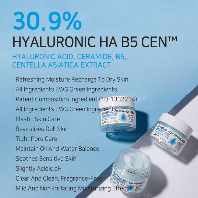 APLB Hyaluronic Acid Ceramide HA B5 Facial Cream odżywczy krem do twarzy 55ml