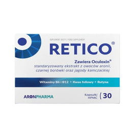 AronPharma Retico wsparcie wzroku suplement diety 30 kapsułek
