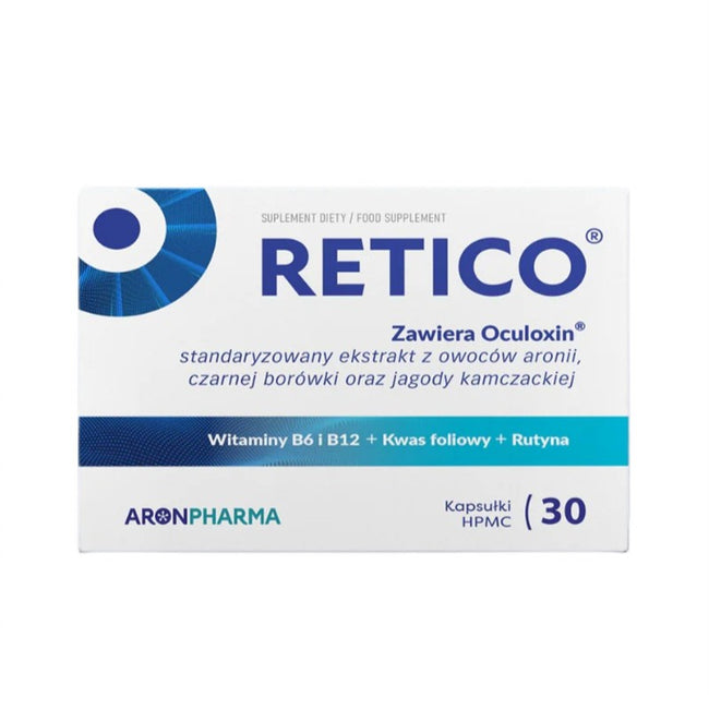 AronPharma Retico wsparcie wzroku suplement diety 30 kapsułek