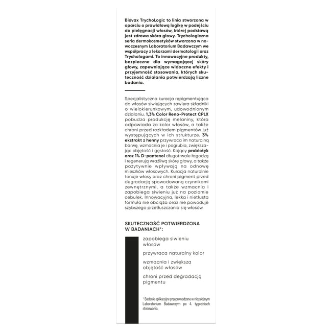 BIOVAX Trychologic Siwienie serum do skóry głowy 50ml