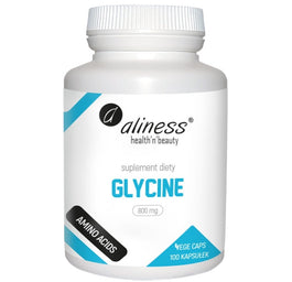 Aliness Glycine 800mg suplement diety 100 kapsułek