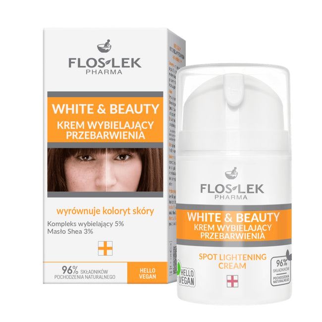 Floslek White & Beauty krem wybielający przebarwienia 50ml