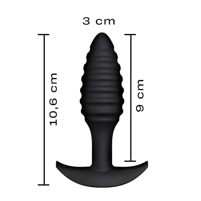 Marc Dorcel Spiral Plug stymulujący korek analny Black