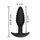 Marc Dorcel Spiral Plug stymulujący korek analny Black