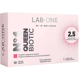 LAB ONE N°1 QueenBiotic probiotyk dla kobiet na infekcje intymne 30 kapsułek