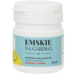 Ziołolek Emskie na gardło o smaku cytrynowym 30 pastylek