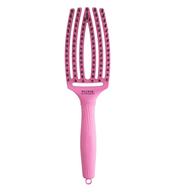 Olivia Garden FingerBrush Combo Medium szczotka do rozczesywania włosów Bubble Pink