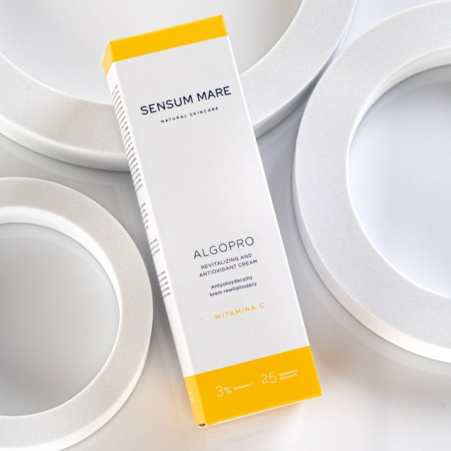 Sensum Mare Algopro antyoksydacyjny rewitalizujący krem do twarzy z 3% witaminą C 50ml