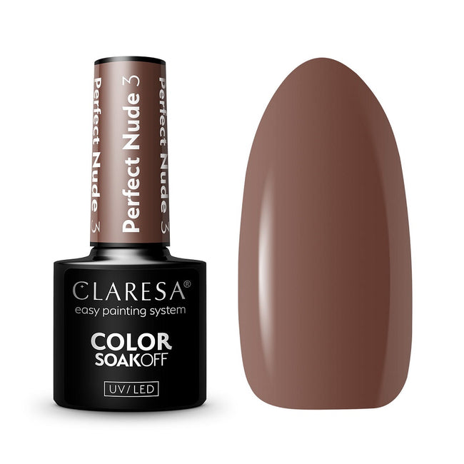 Claresa Color Soak Off UV/LED Perfect Nude lakier hybrydowy