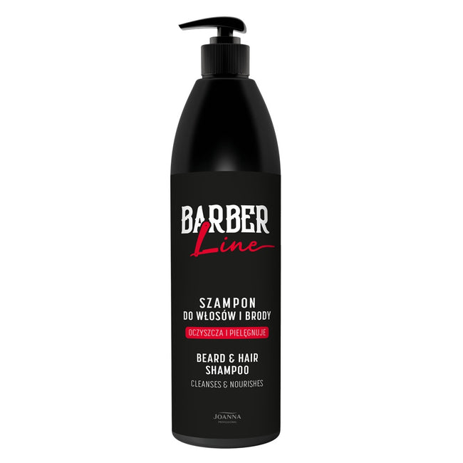 Joanna Professional Barber Line szampon do włosów i brody 1000ml