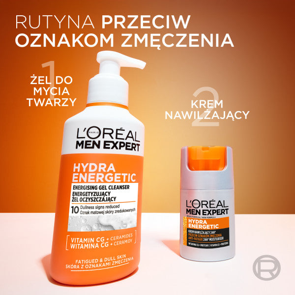 L'Oreal Paris Men Expert Hydra Energetic energetyzujący żel oczyszczający do skóry z oznakami zmęczenia 260ml
