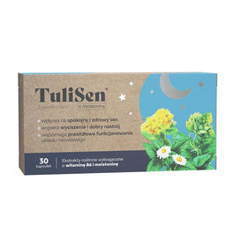 TuliSen TuliSen suplement diety z melatoniną wspomagający zdrowy sen 30 kapsułek