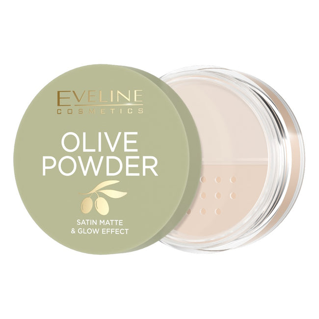 Eveline Cosmetics Olive Powder puder sypki z ekstraktem z liści i nasion oliwki