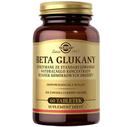 Solgar Beta Glukany suplement diety 60 tabletek