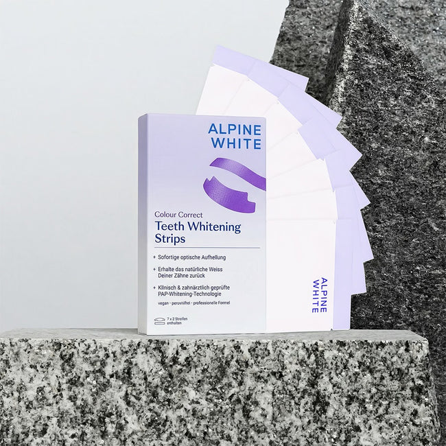 Alpine White Purple Whitening Strips fioletowe paski wybielające do zębów 14szt.