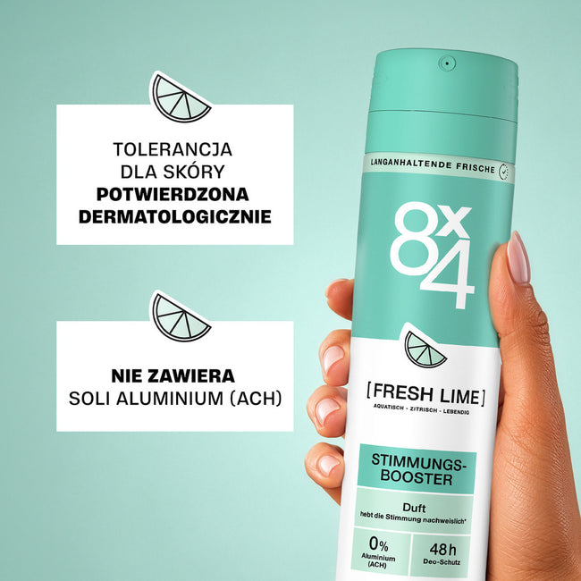 8x4 Fresh Lime dezodorant w sprayu 150ml