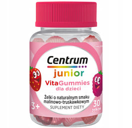 Centrum Junior VitaGummies dla dzieci żelki o smaku malinowo-truskawkowym 30szt