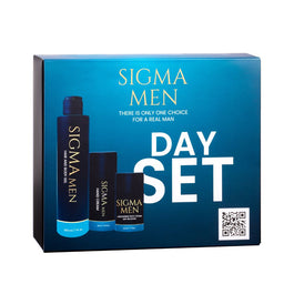 Sigma Men Day Set zestaw żel do mycia ciała i włosów 200ml + krem do rąk 100ml + krem na dzień 50ml