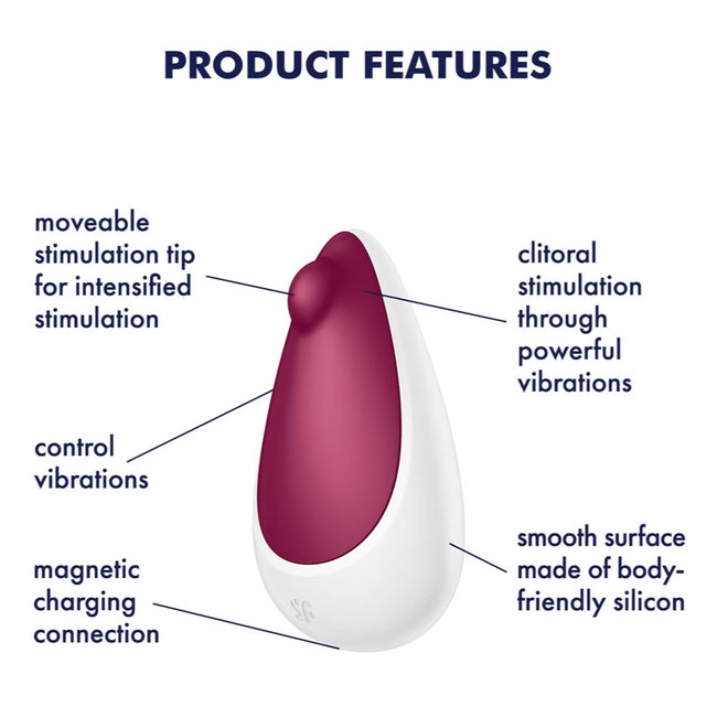 Satisfyer Spot On 3 wibrator łechtaczkowy Berry