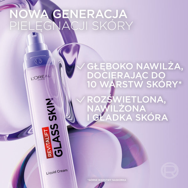 L'Oreal Paris Revitalift Filler Glass Skin lekki krem do twarzy 50ml