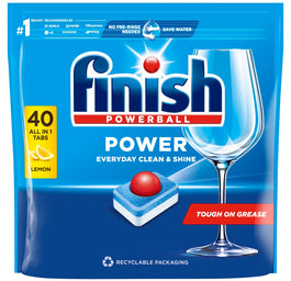 Finish Power Lemon tabletki do mycia naczyń w zmywarce 40szt