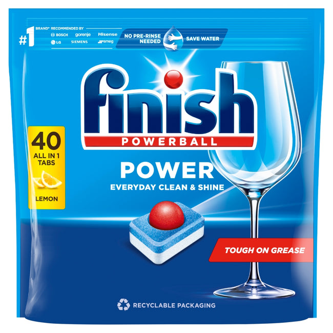 Finish Power Lemon tabletki do mycia naczyń w zmywarce 40szt