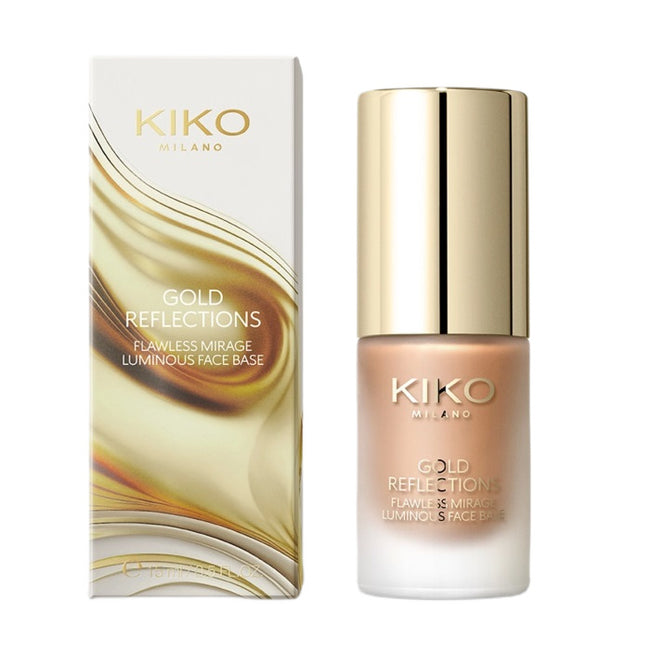 KIKO Milano Gold Reflections Flawless Mirage Luminous Face Base nawilżająco-rozświetlająca baza pod makijaż
