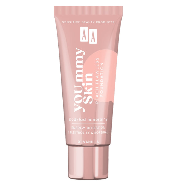 AA YOU.mmy Skin Peach Flawless Foundation podkład mineralny 30ml