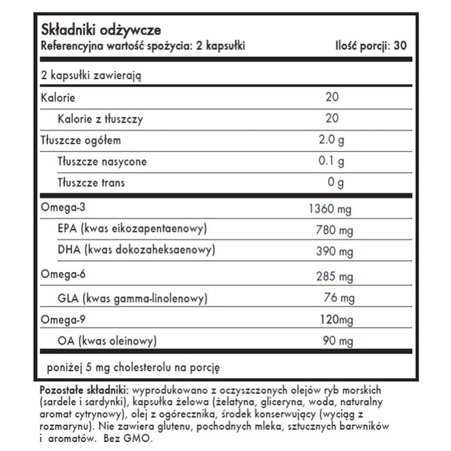 Nordic Naturals Complete Omega Xtra suplement diety 60 kapsułek
