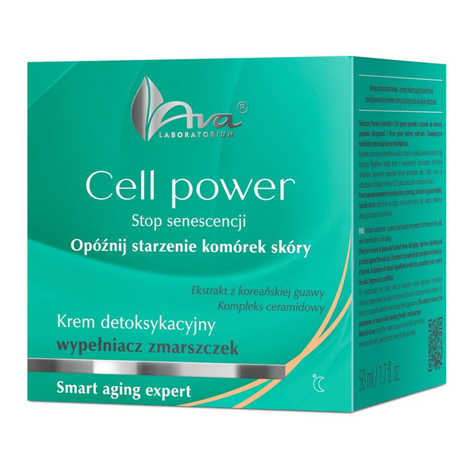 Ava Laboratorium Cell Power krem detoksykacyjny na noc wypełniający zmarszczki 50ml