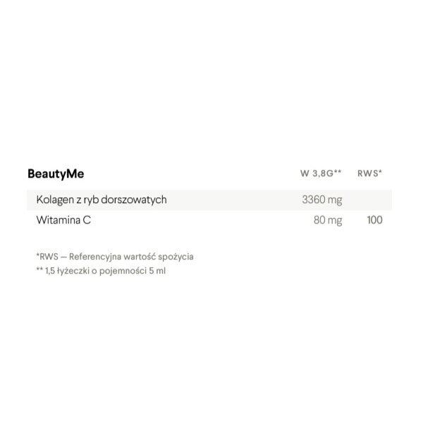 HealthLabs BeautyMe kolagen z witaminą C suplement diety 114g